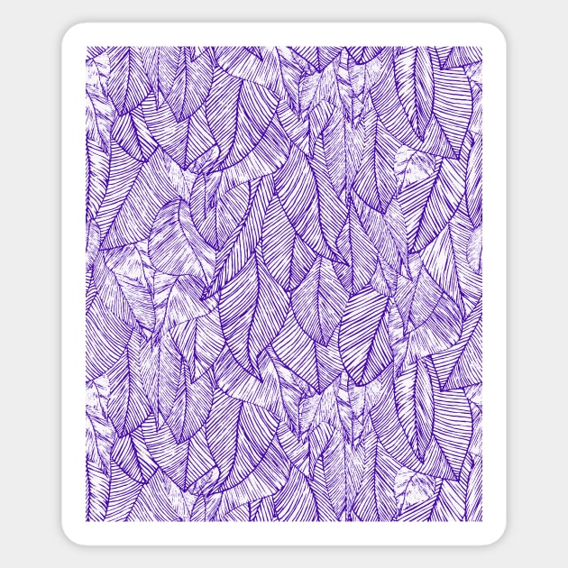 Purple Feather Angel Wings Print Sticker by Auto-Prints